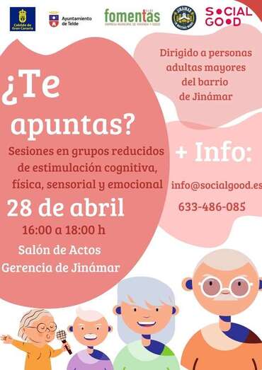 Está dirigida a personas mayores de 65 años del barrio / TA